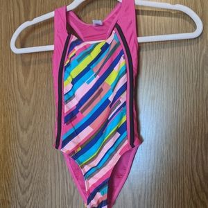 Joe Boxer Neon One Piece Bathing Suit - XS / 4/5
